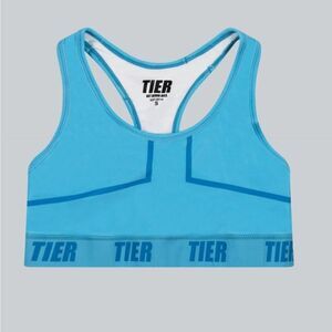 TIER MALIBU BLUE SPORTS BRA SZ S NWT IN PACKAGING